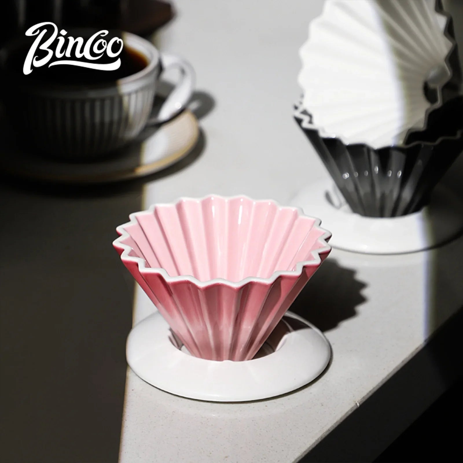 Porcelain Coffee Dripper, Ceramic Coffee Filter Cup-0