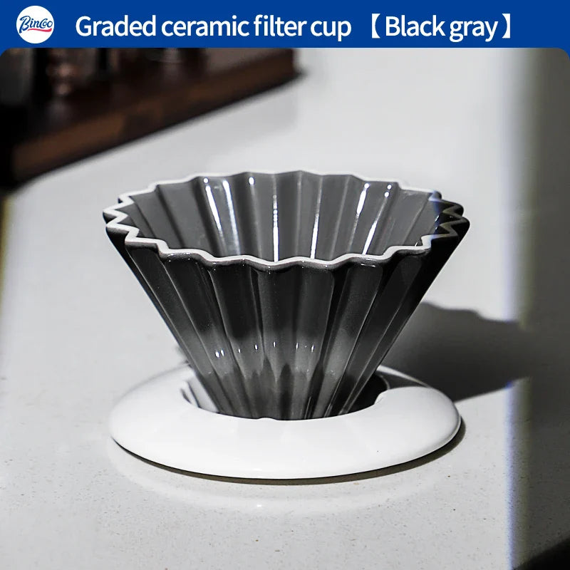 Porcelain Coffee Dripper, Ceramic Coffee Filter Cup-5